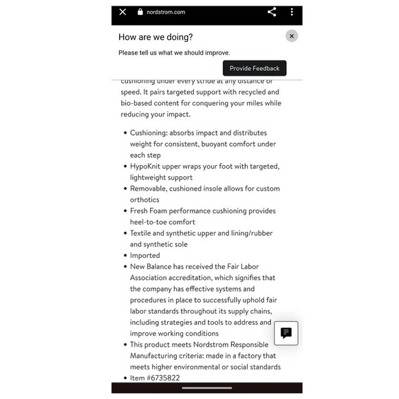 New Balance Fresh Foam X 1080v12 Running Shoes Sneakers sz 7 Athletic Walking - Picture 4 of 15